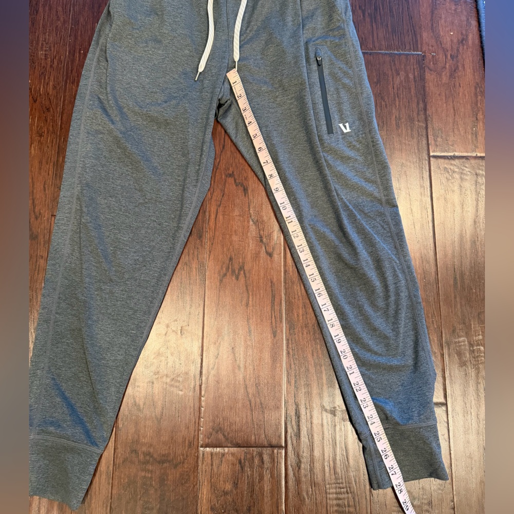 Vuori Sunday Performance Jogger Mens Small Charcoal Heather Zip Pocket - Picture 5 of 5